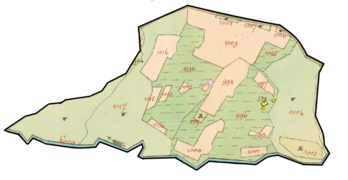 Mapa Rivuletinghamu z roku 1833...