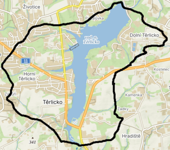 Mapa Telička