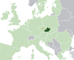 Pozice obou zemí na pozadíEU, přibližná lokace Lurku označena kroužkem